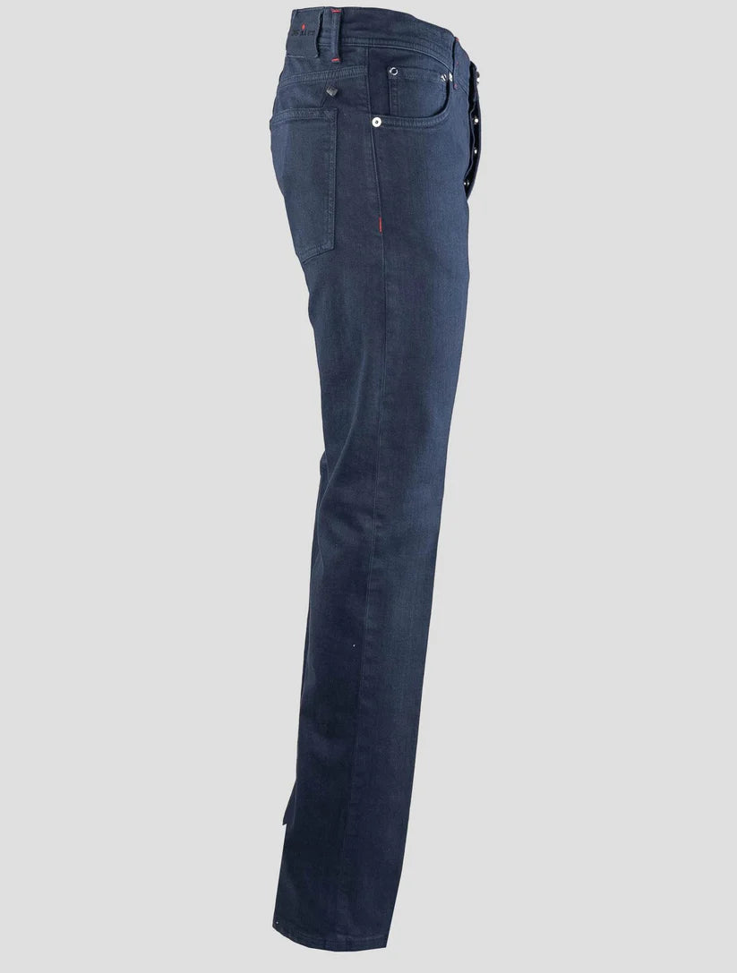 Kiton Blue Cotton Ea Jeans