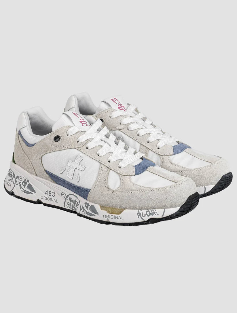 Premiata Multicolor Leather Suede Pa Sneakers