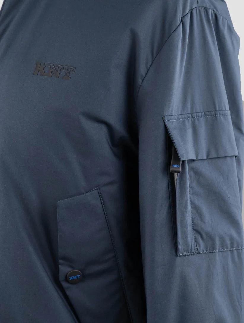 KNT Kiton Blue Cotton Coat