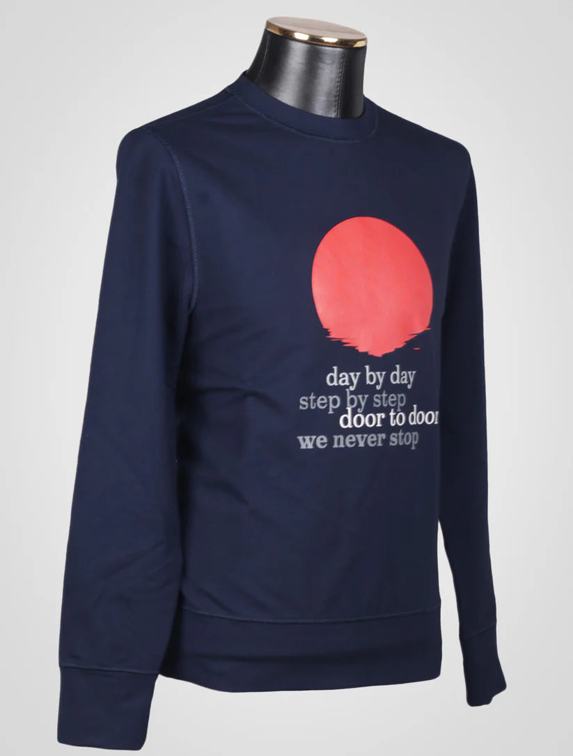KITON Blue Cotton Ea Sweater