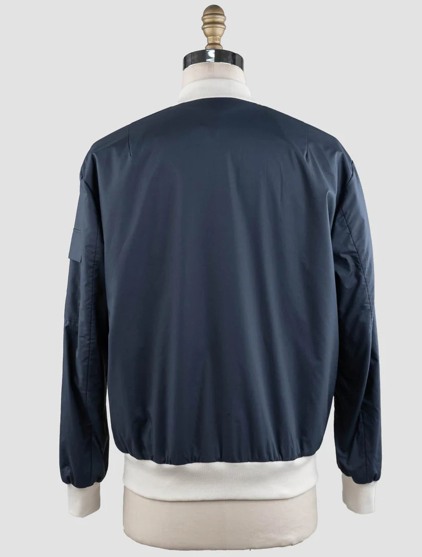 KNT Kiton Blue Cotton Coat