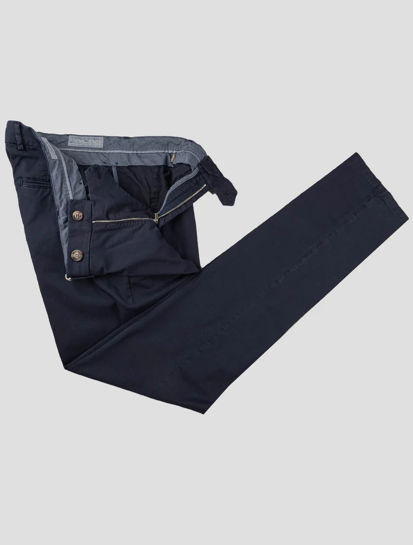 Brunello Cucinelli Dark Blue Cotton Ea Pants