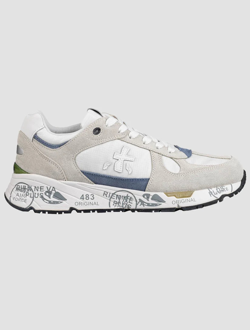 Premiata Multicolor Leather Suede Pa Sneakers