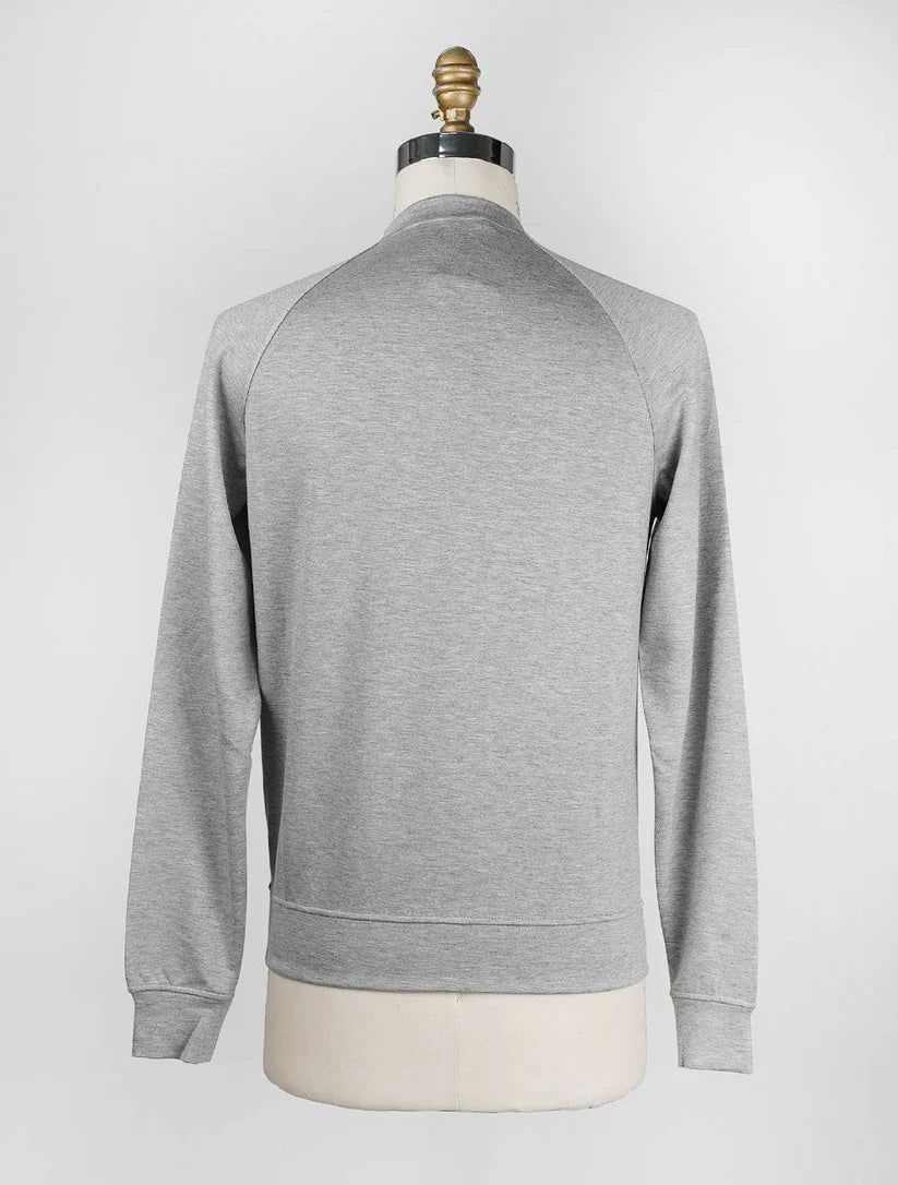 KNT Kiton Gray Viscose Ea Sweater Crewneck