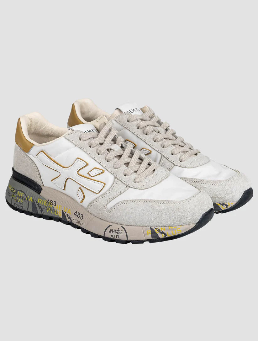 Premiata Multicolor Leather Suede Pa Sneakers