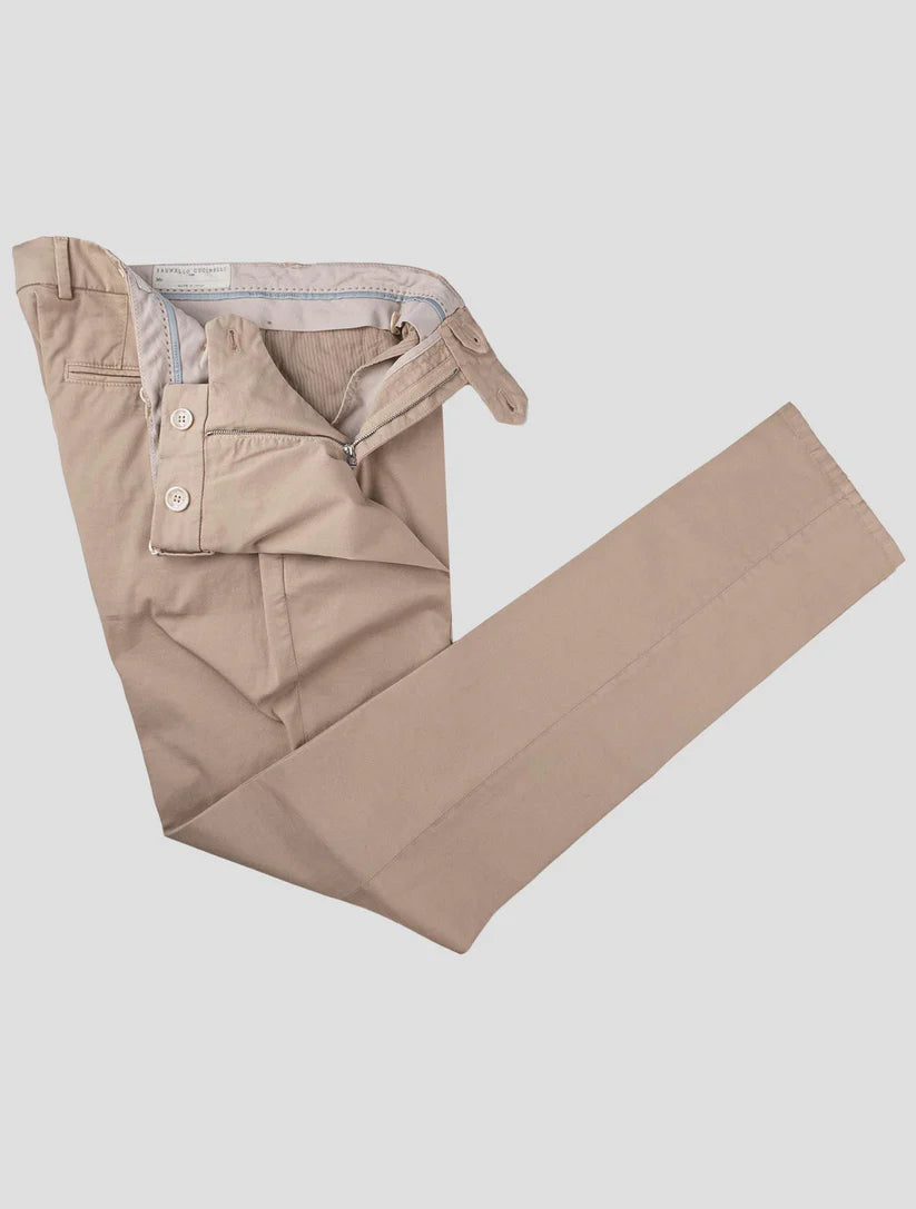 Brunello Cucinelli Beige Cotton Ea Pants