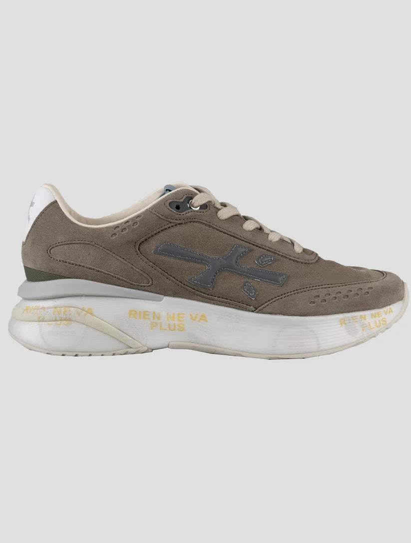 Premiata Brown Leather Suede Pa Sneakers