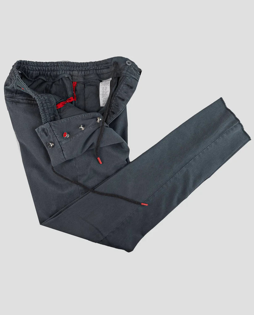 Kiton Dark Gray Lyocell Cotton Ea Pants