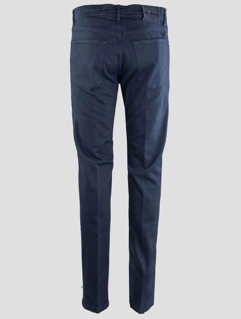 Kiton Blue Cotton Ea Jeans