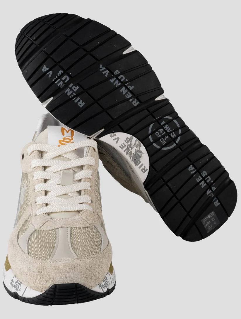 Premiata Beige Leather Suede Pa Sneakers
