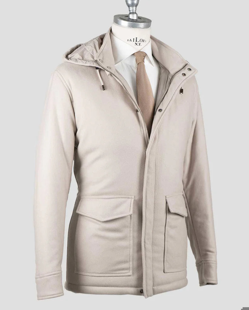 Barba Napoli Beige Cashmere Ea Coat