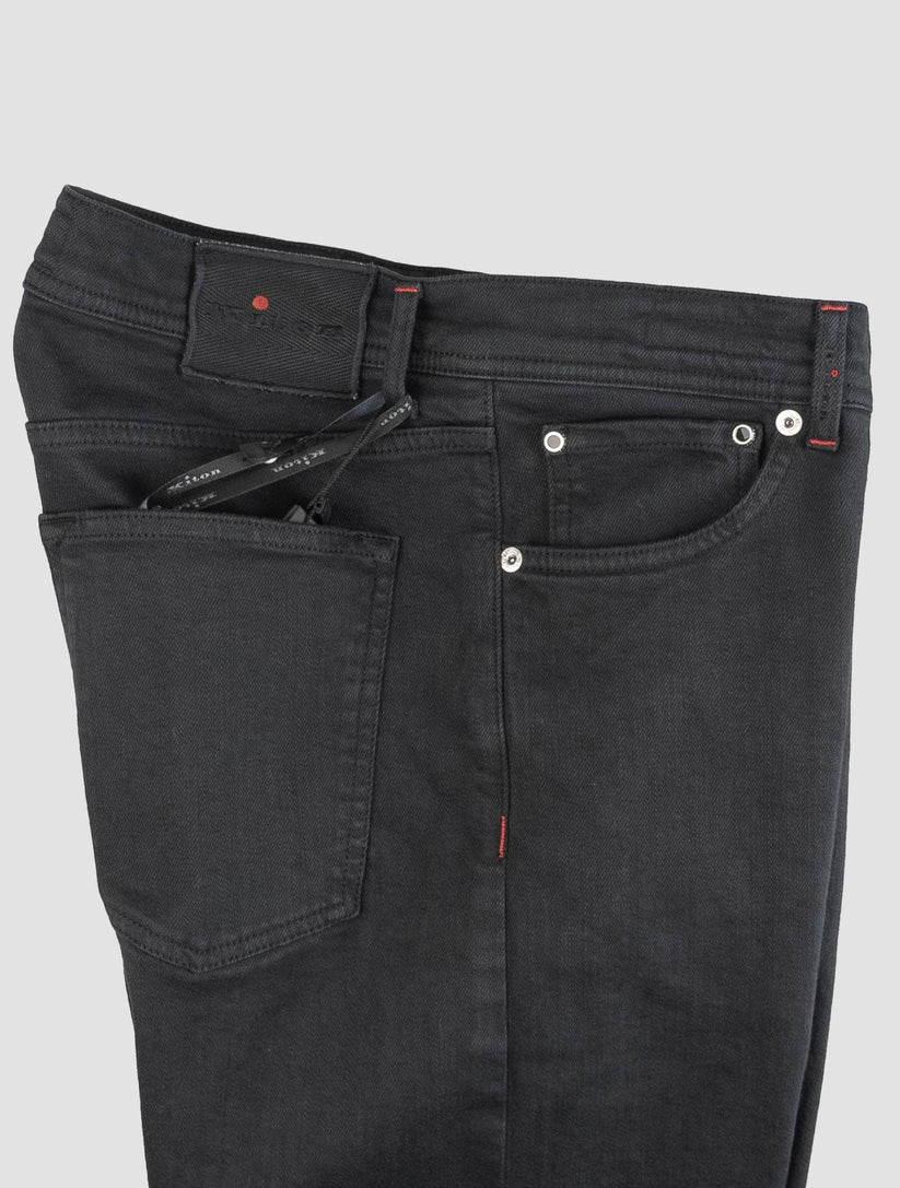 Kiton Black Cotton Ea Jeans