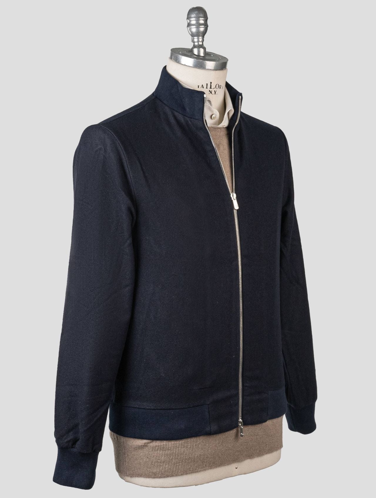 Marco Pescarolo Dark Blue Virgin Wool Coat