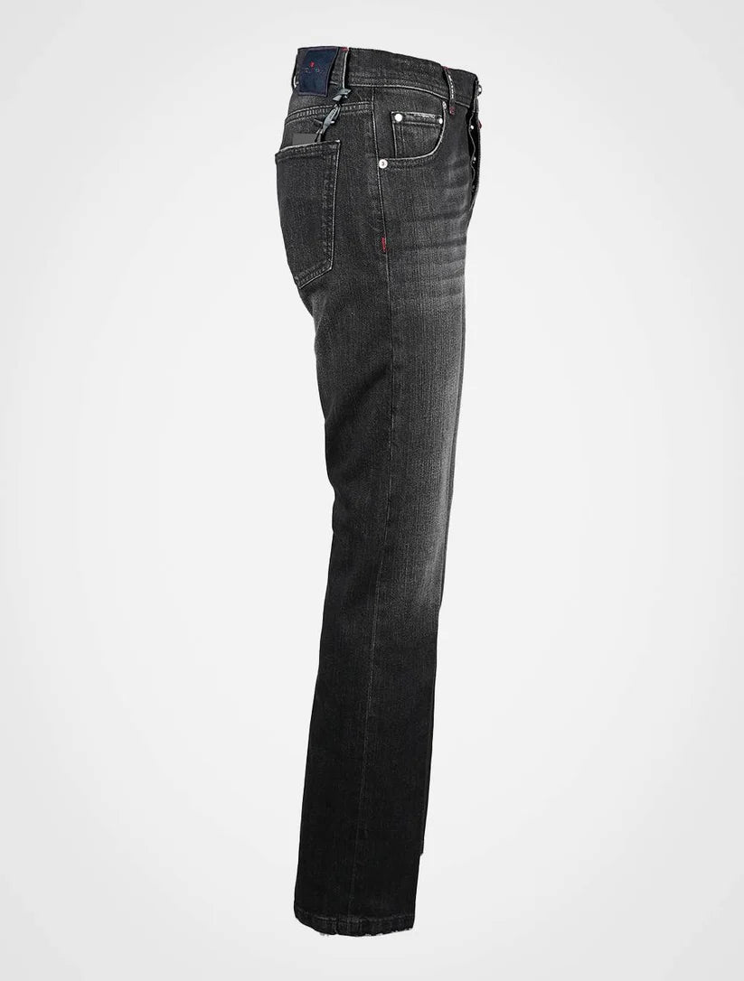 Kiton Black Cotton Ea Jeans