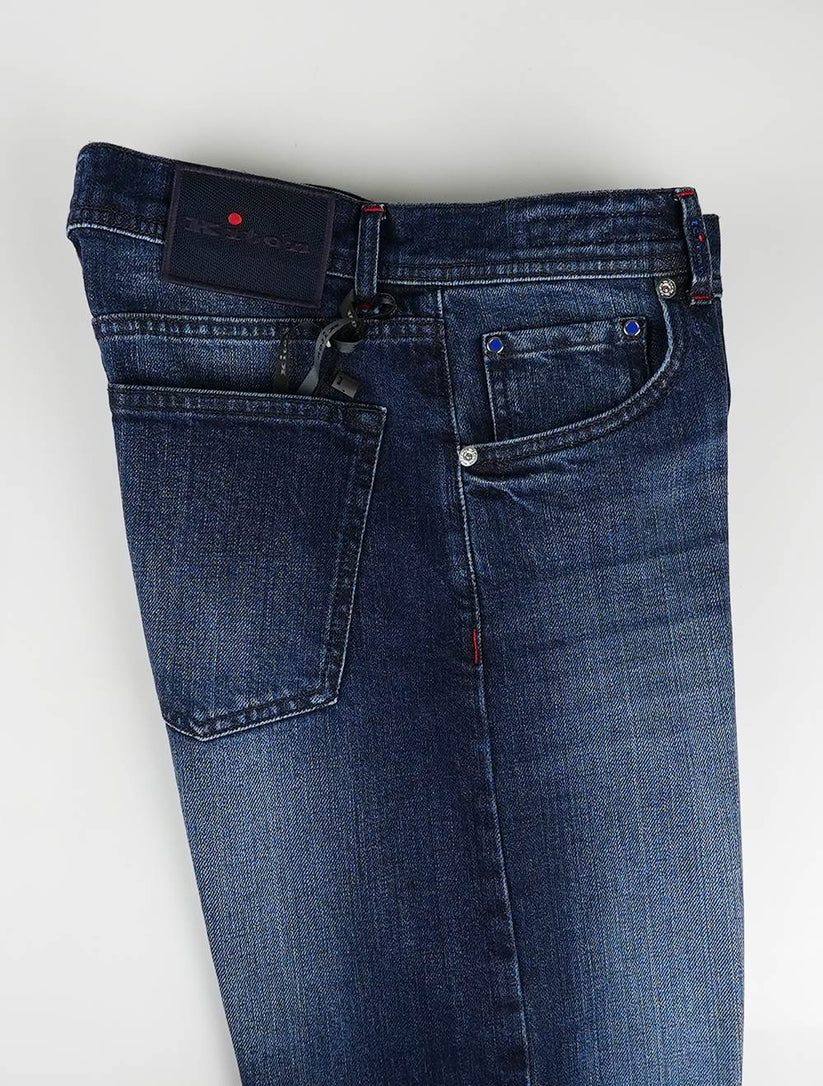 Kiton Blue Cotton Ea Jeans