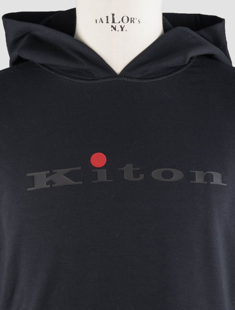 Kiton Black Cotton Ea Sweater