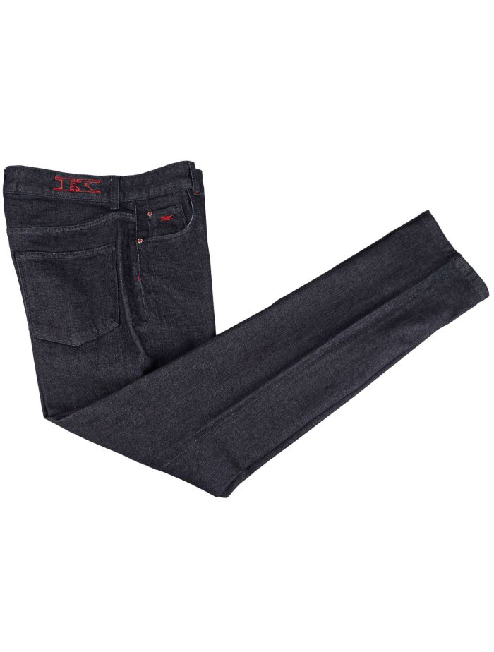 Kiton Blue Cotton Cashmere Ea Jeans