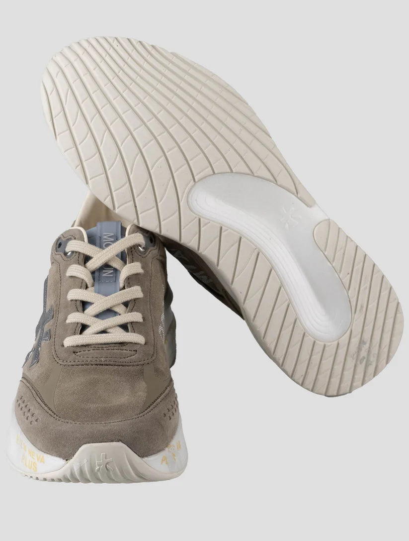 Premiata Brown Leather Suede Pa Sneakers