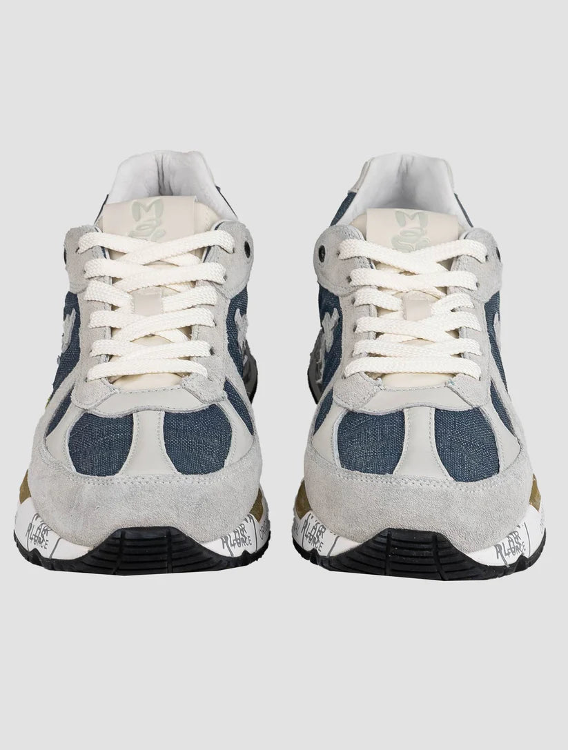 Premiata Multicolor Leather Suede Pa Cotton Sneakers