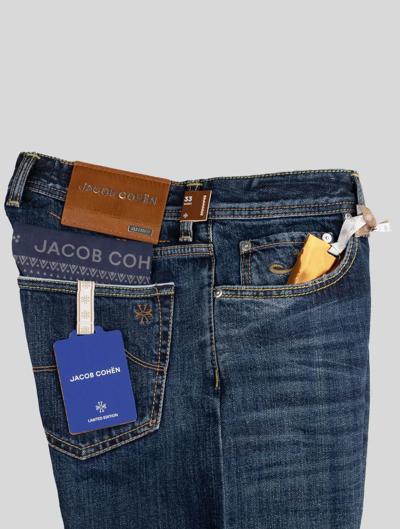 Jacob Cohen Blue Cotton Jeans Limited Edition
