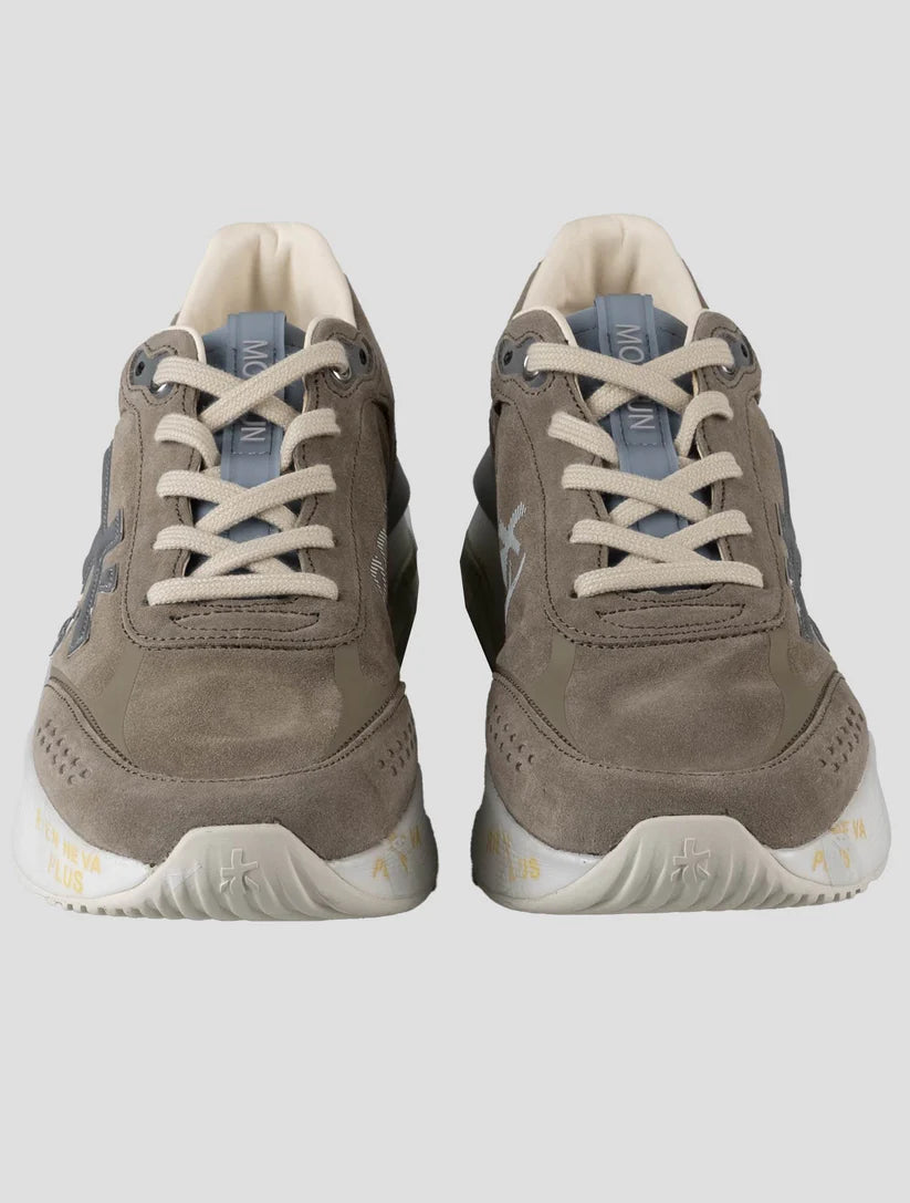 Premiata Brown Leather Suede Pa Sneakers