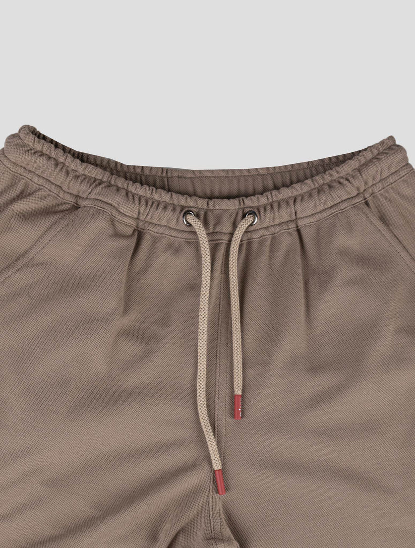 Kiton Light Brown Cotton Tracksuit Short Pants
