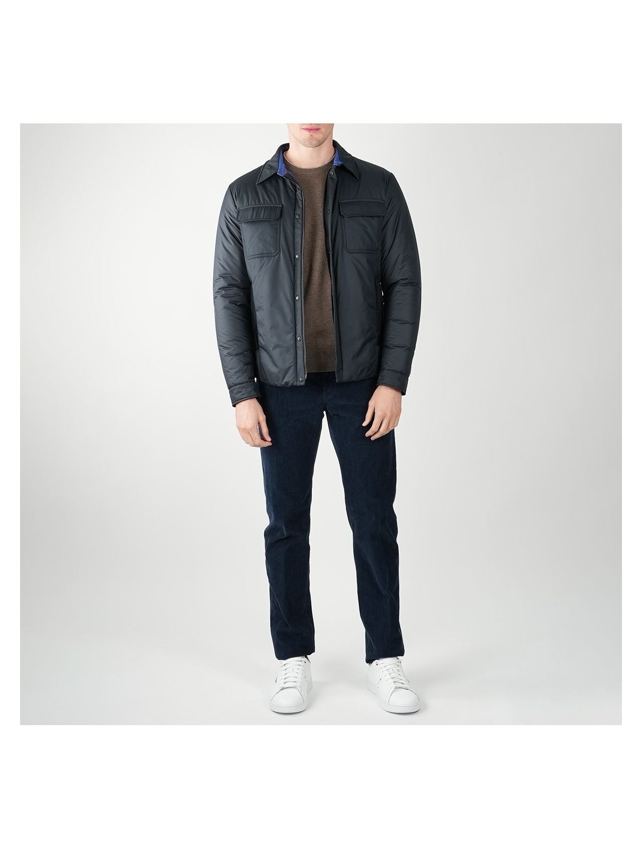 Kiton Blue Pl Coat
