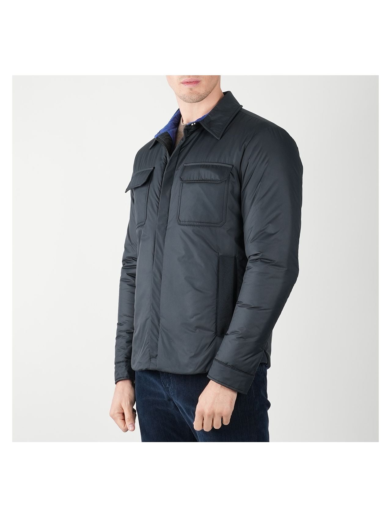 Kiton Blue Pl Coat