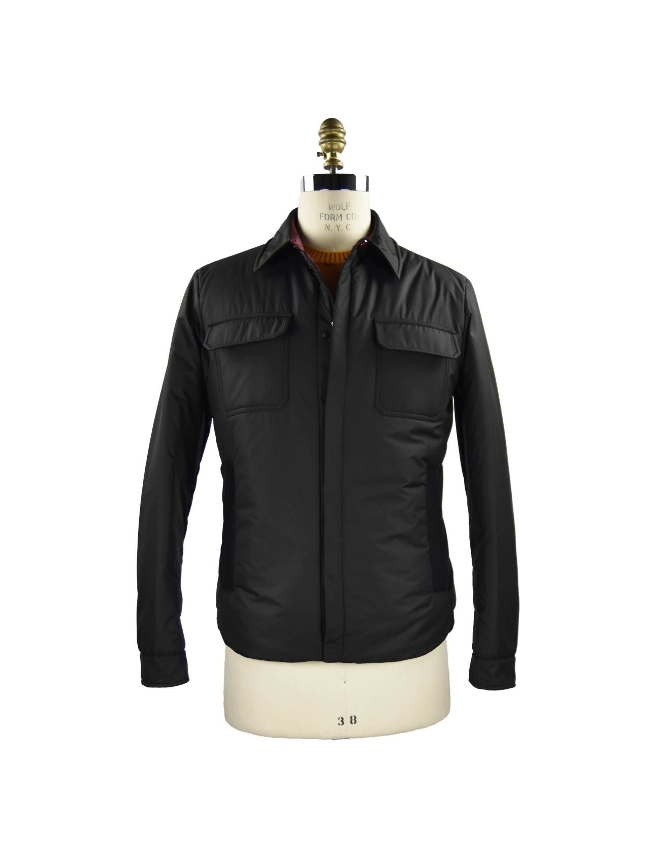 Kiton Black Pl Coat