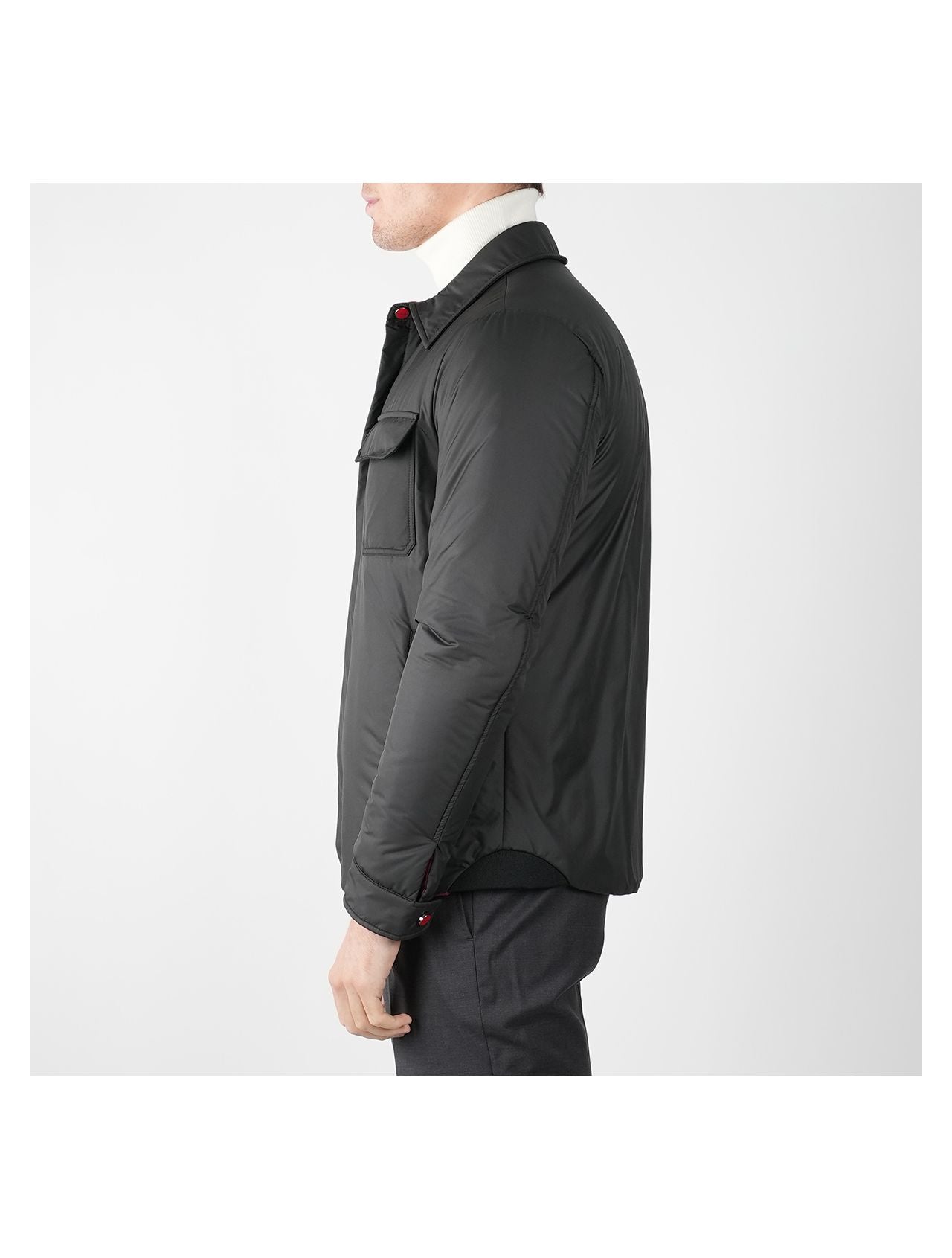 Kiton Black Pl Coat