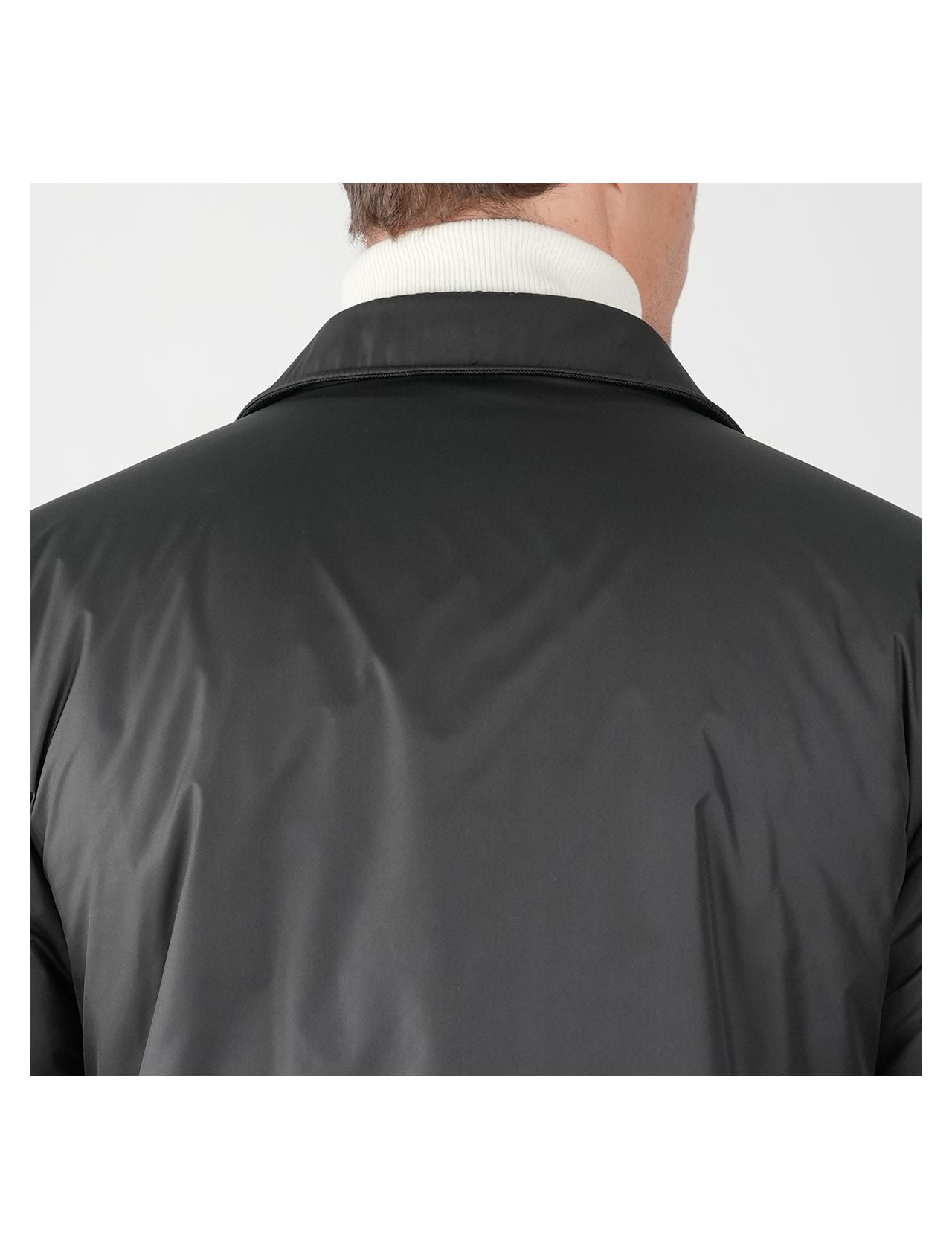Kiton Black Pl Coat