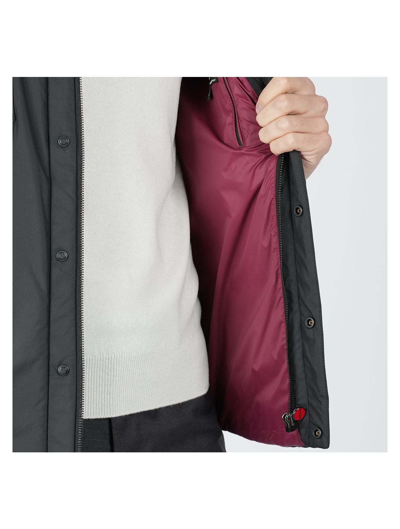 Kiton Black Pl Coat