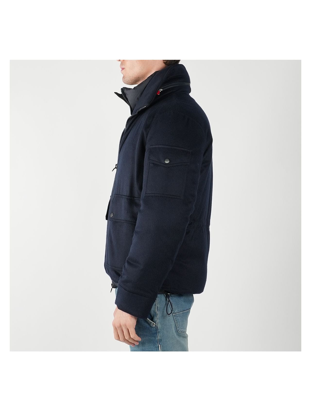 Kiton Blue Cashmere Coat