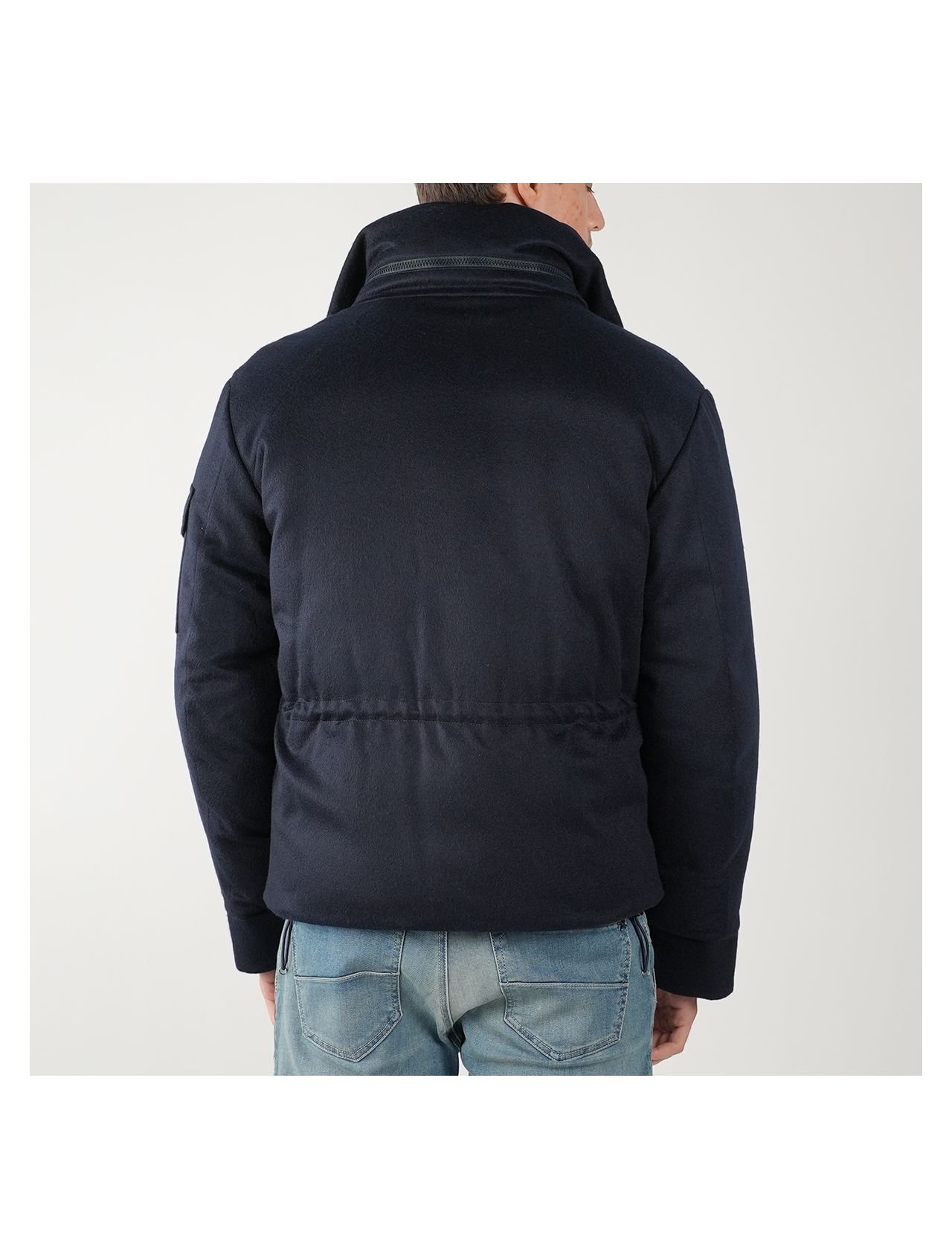 Kiton Blue Cashmere Coat
