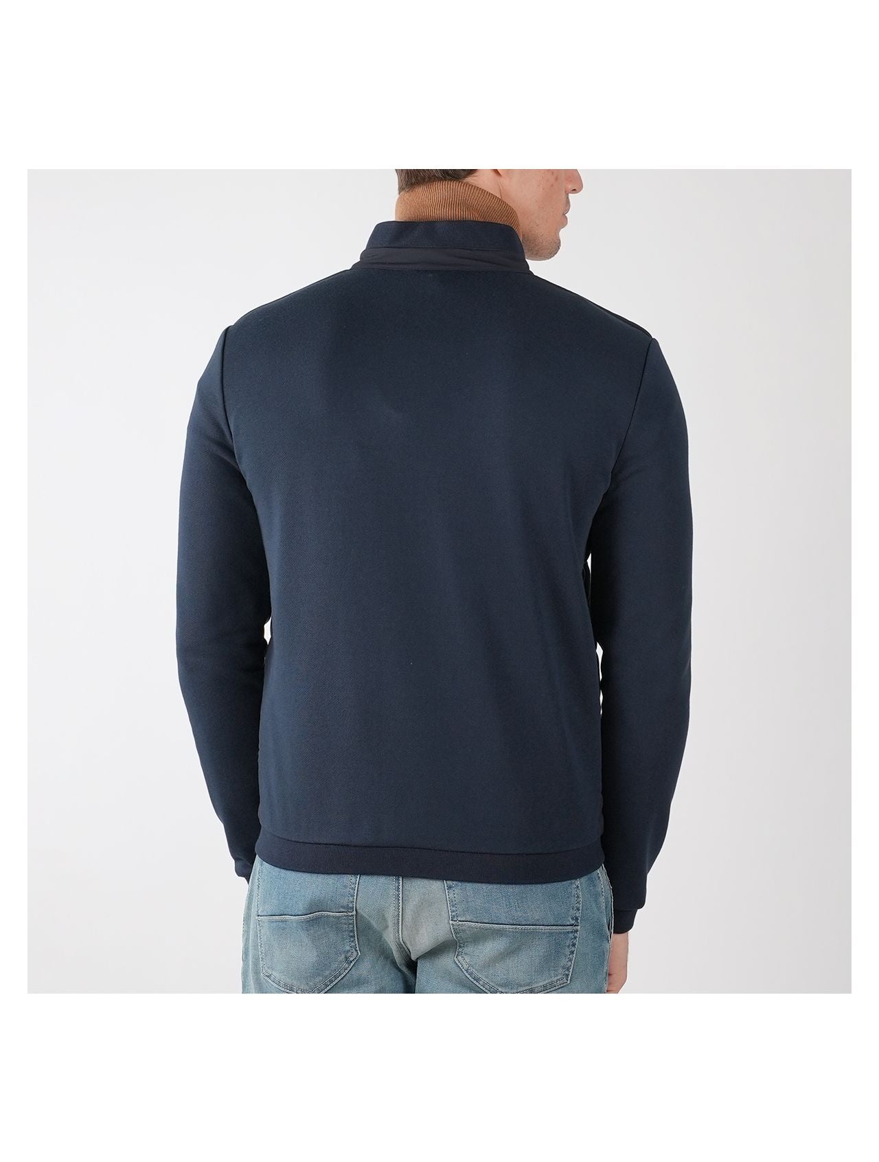 Kiton Blue Cotton Pl Pa Ea Coat
