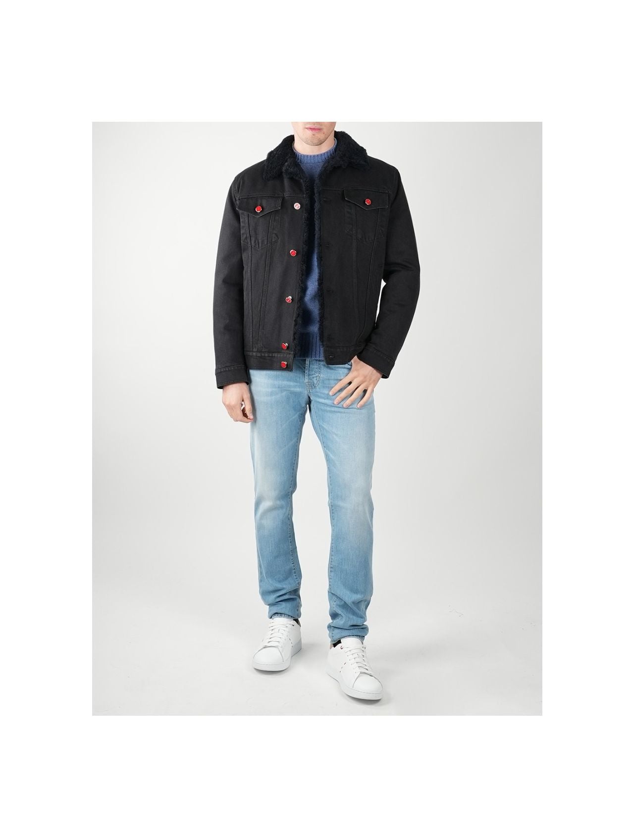 Kiton Black Cotton Ea Coat