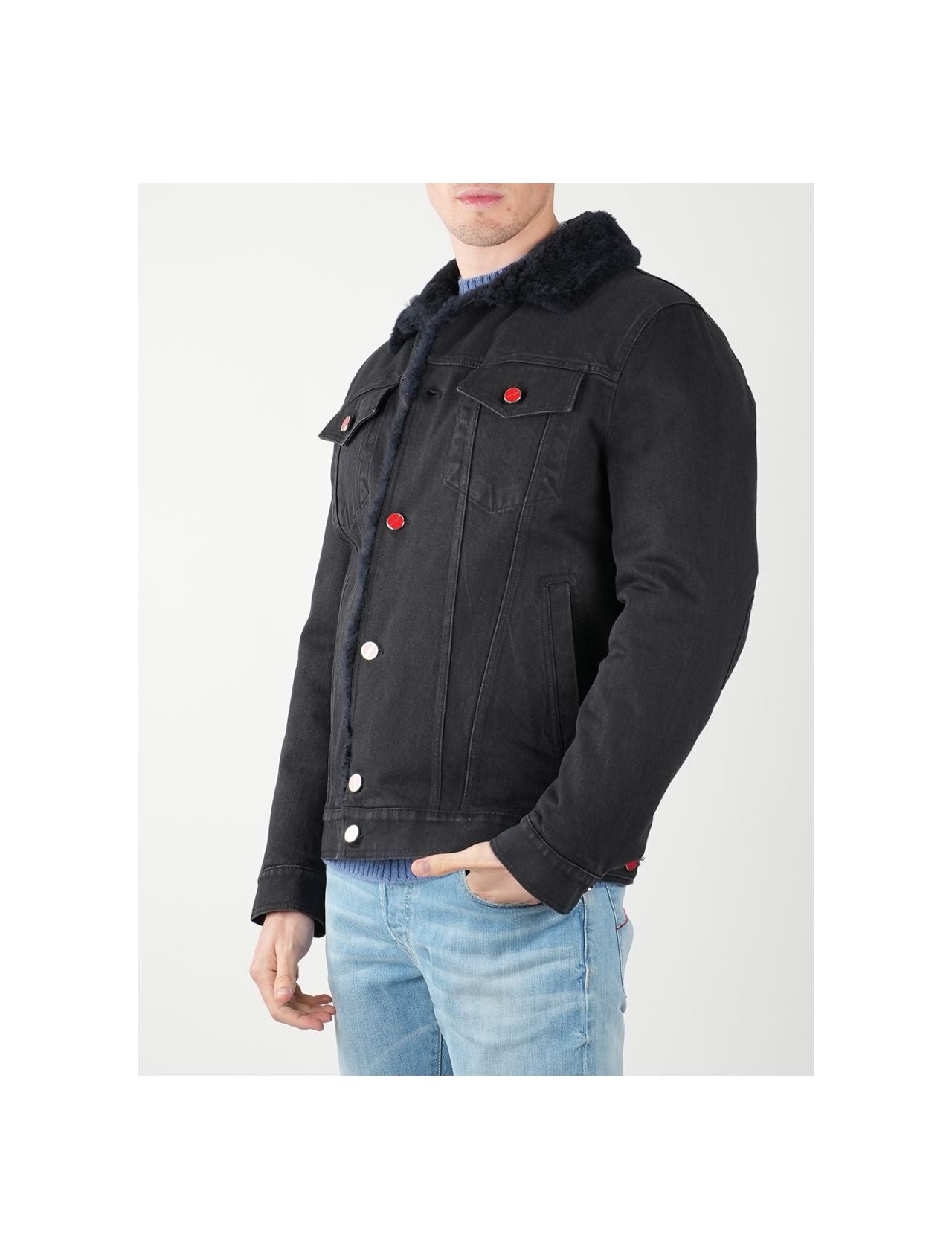 Kiton Black Cotton Ea Coat