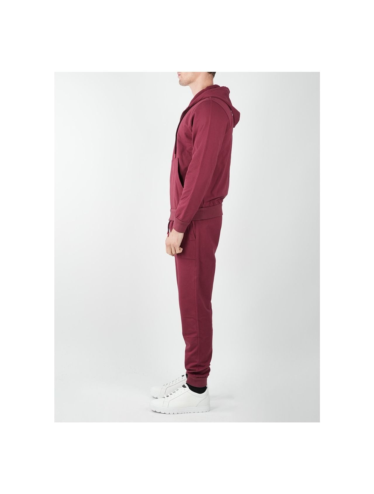 Kiton Burgundy Cotton Ea Tracksuit