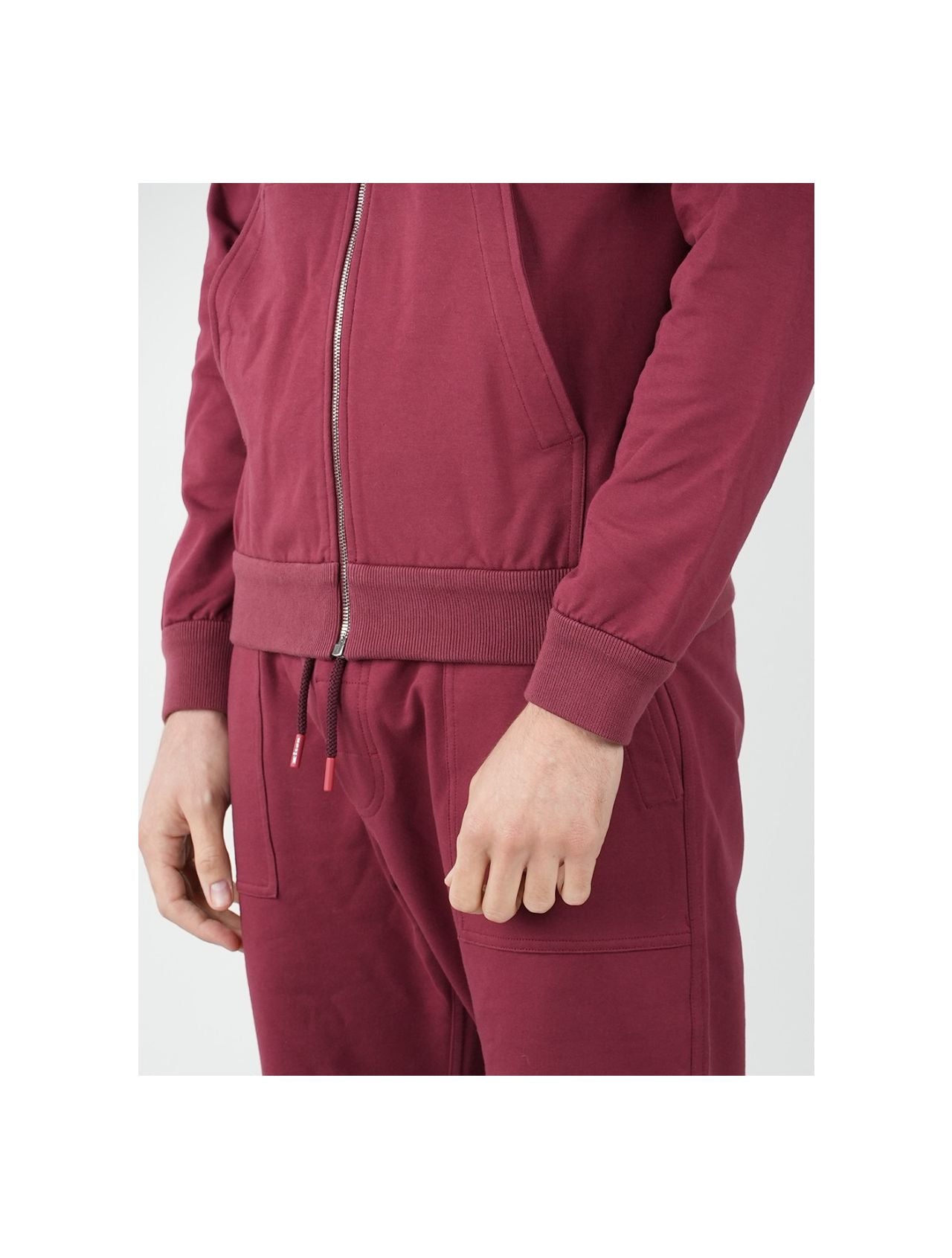 Kiton Burgundy Cotton Ea Tracksuit