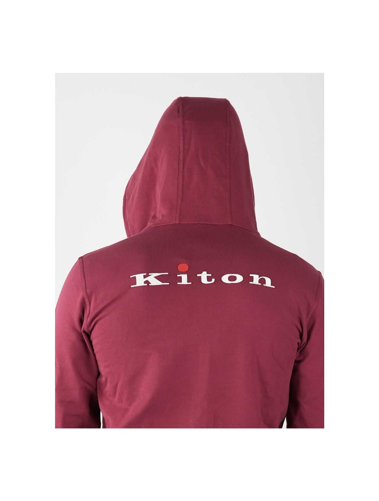 Kiton Burgundy Cotton Ea Tracksuit