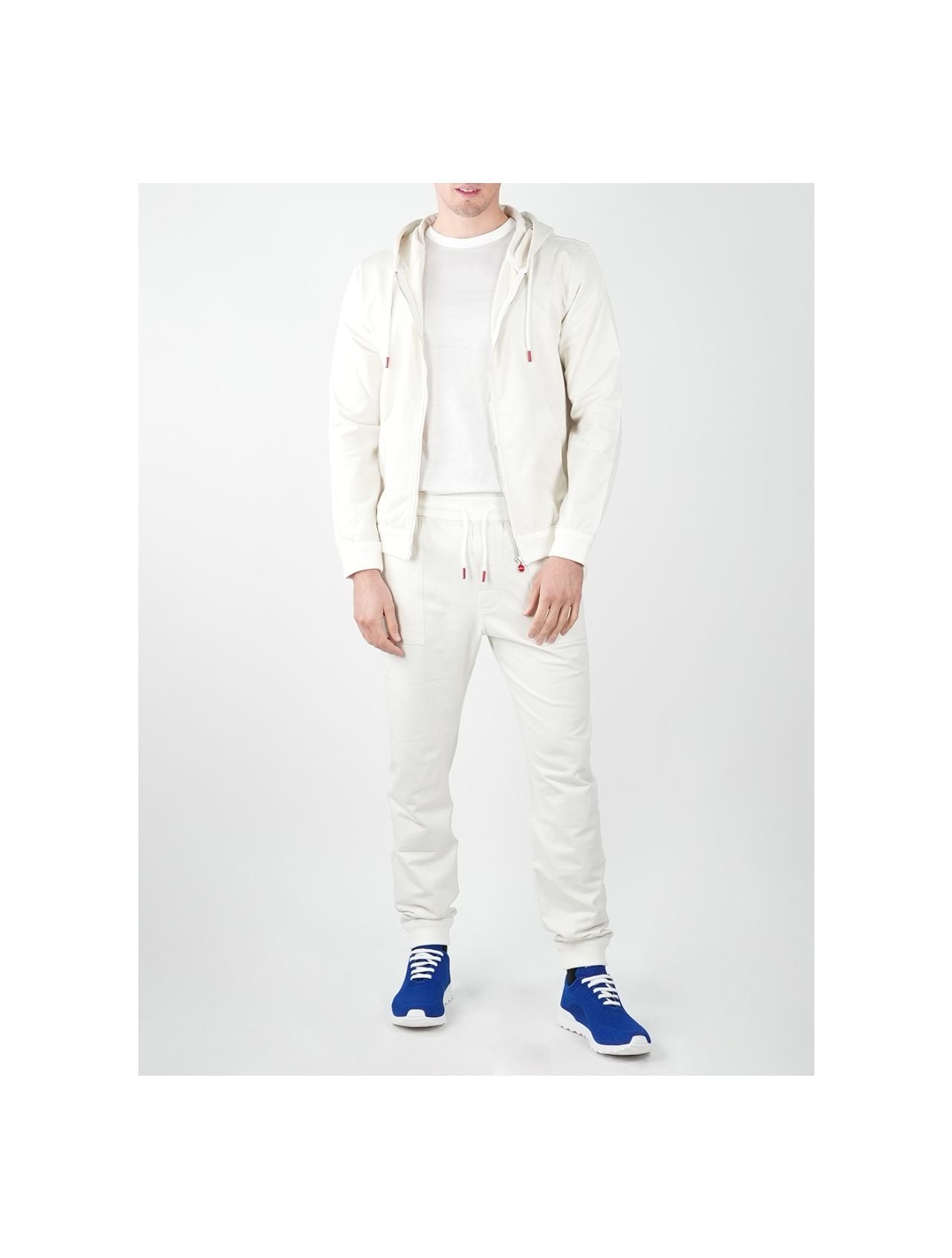 Kiton White Cotton Ea Tracksuit