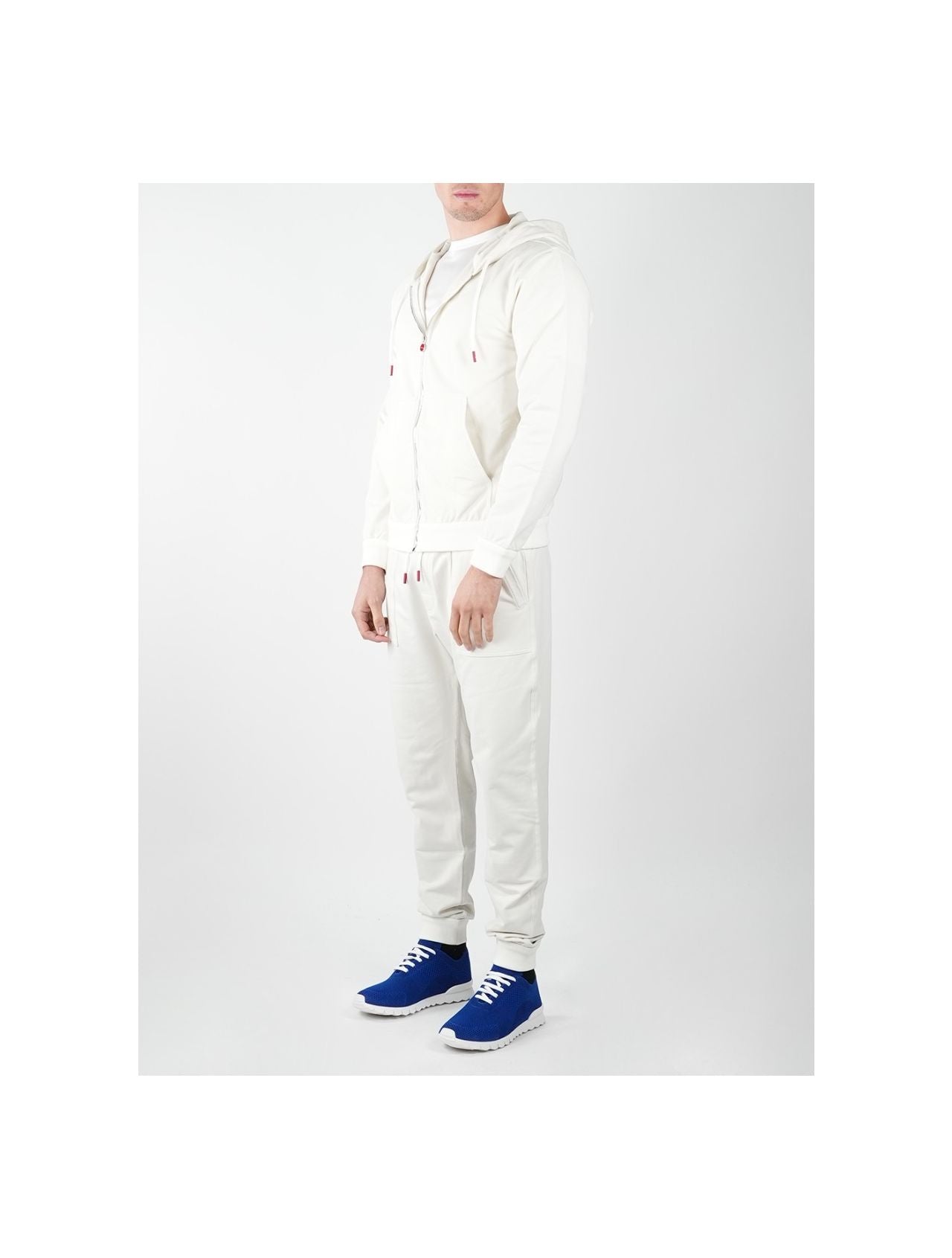 Kiton White Cotton Ea Tracksuit