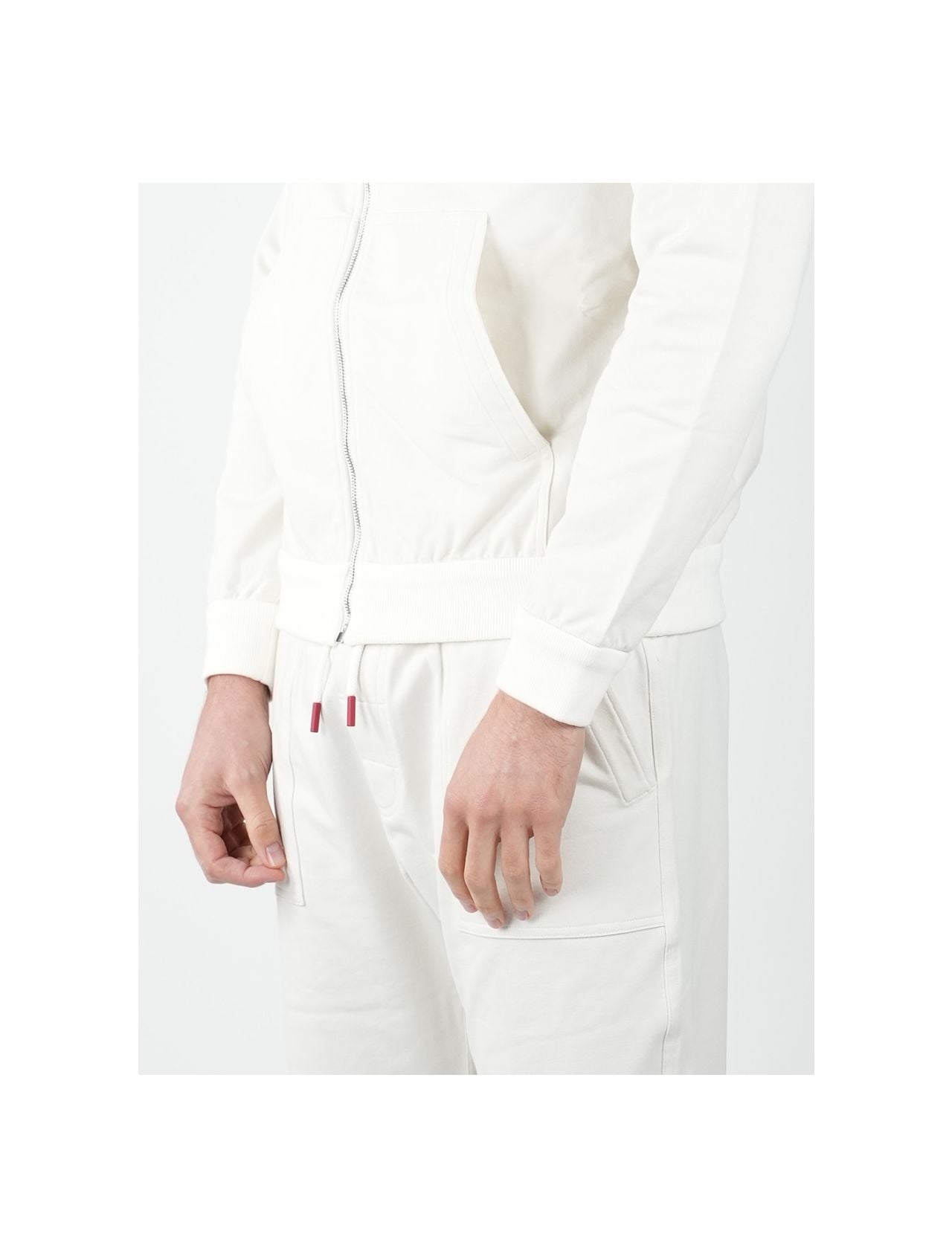 Kiton White Cotton Ea Tracksuit
