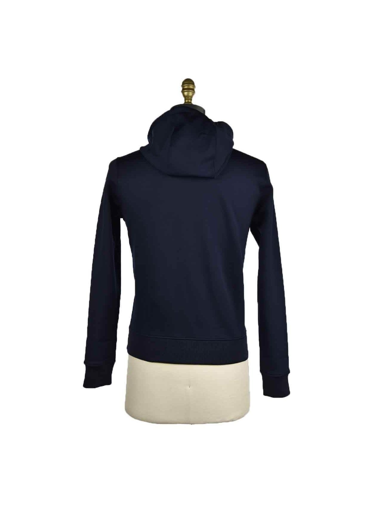 KNT Kiton Blue Pl Cotton Pa Ea Coat
