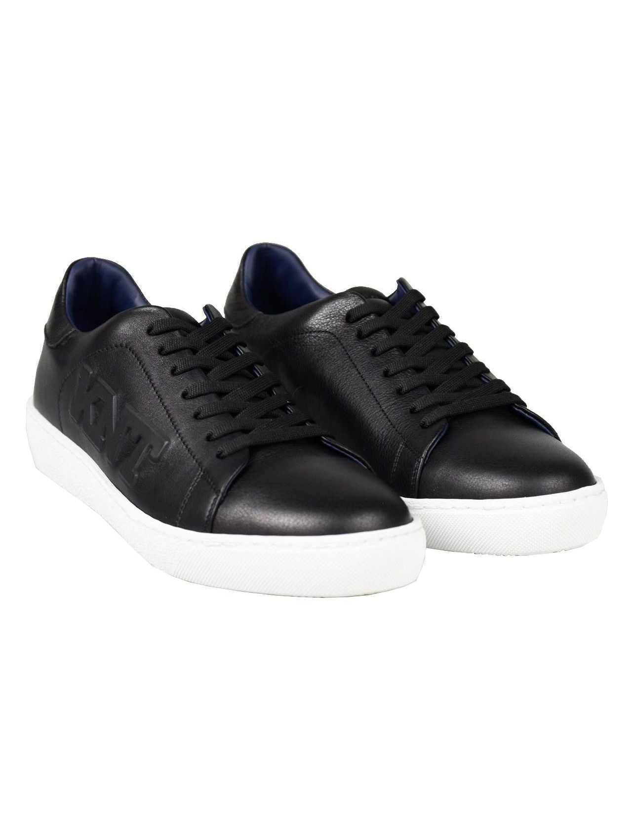 KNT Kiton Black Leather Calfskin Shoes