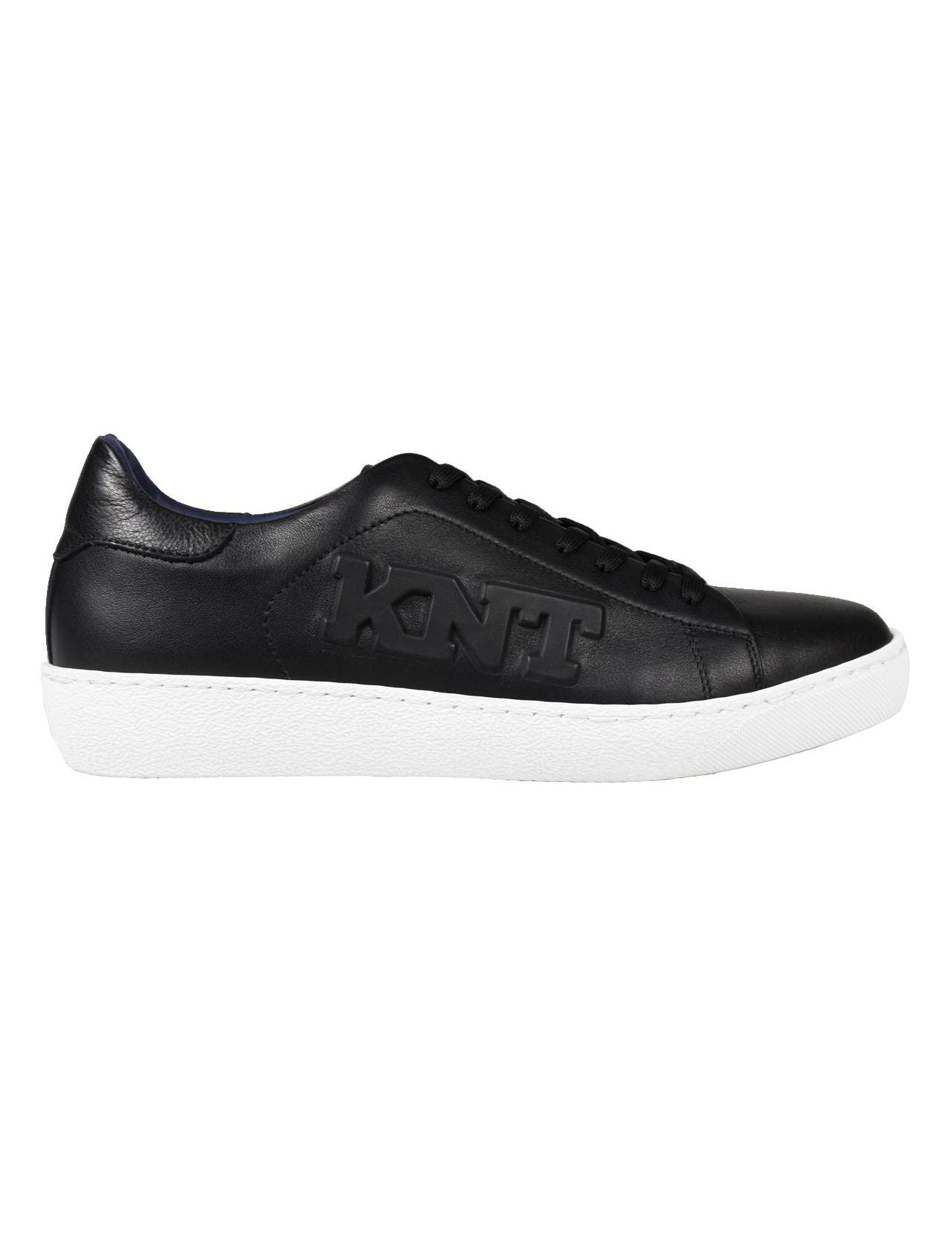 KNT Kiton Black Leather Calfskin Shoes