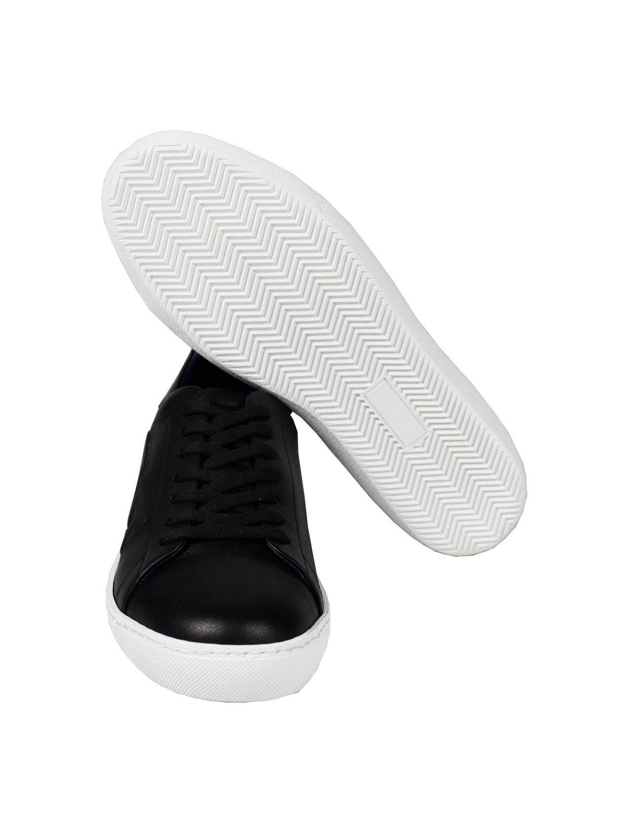 KNT Kiton Black Leather Calfskin Shoes
