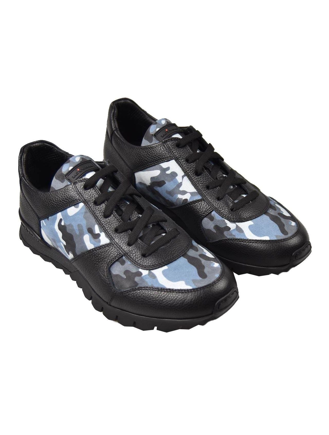 Kiton Multicolor Cotton Pl Pu Shoes VLAZ