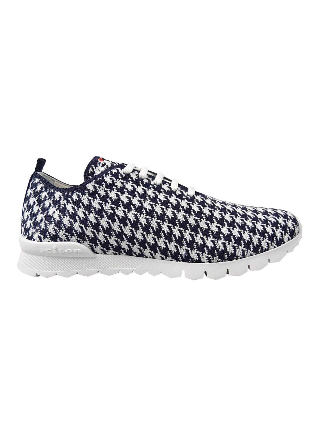 Kiton Blue White Pl Pa Shoes FITS