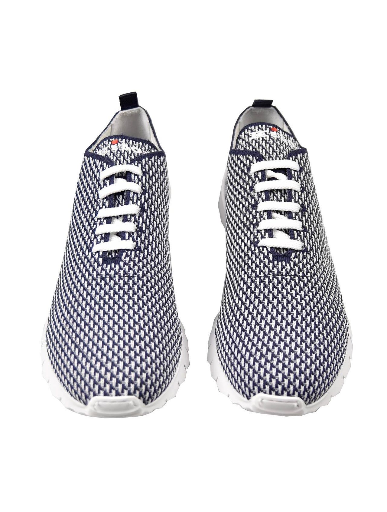 Kiton Blue White Pl Pa Shoes FITS